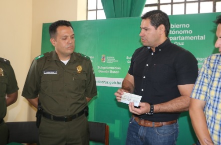 Gobernación entregó recursos a Policía fronteriza