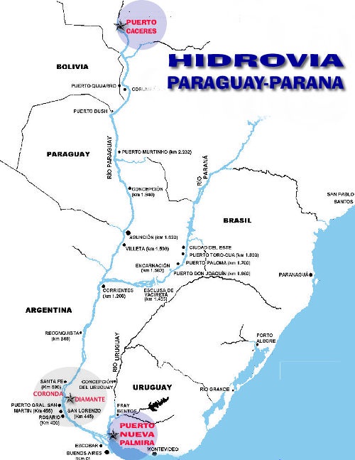 A través de la hidrovía Paraguay-Paraná, Bolivia podría contar con un puerto estatal soberano 
