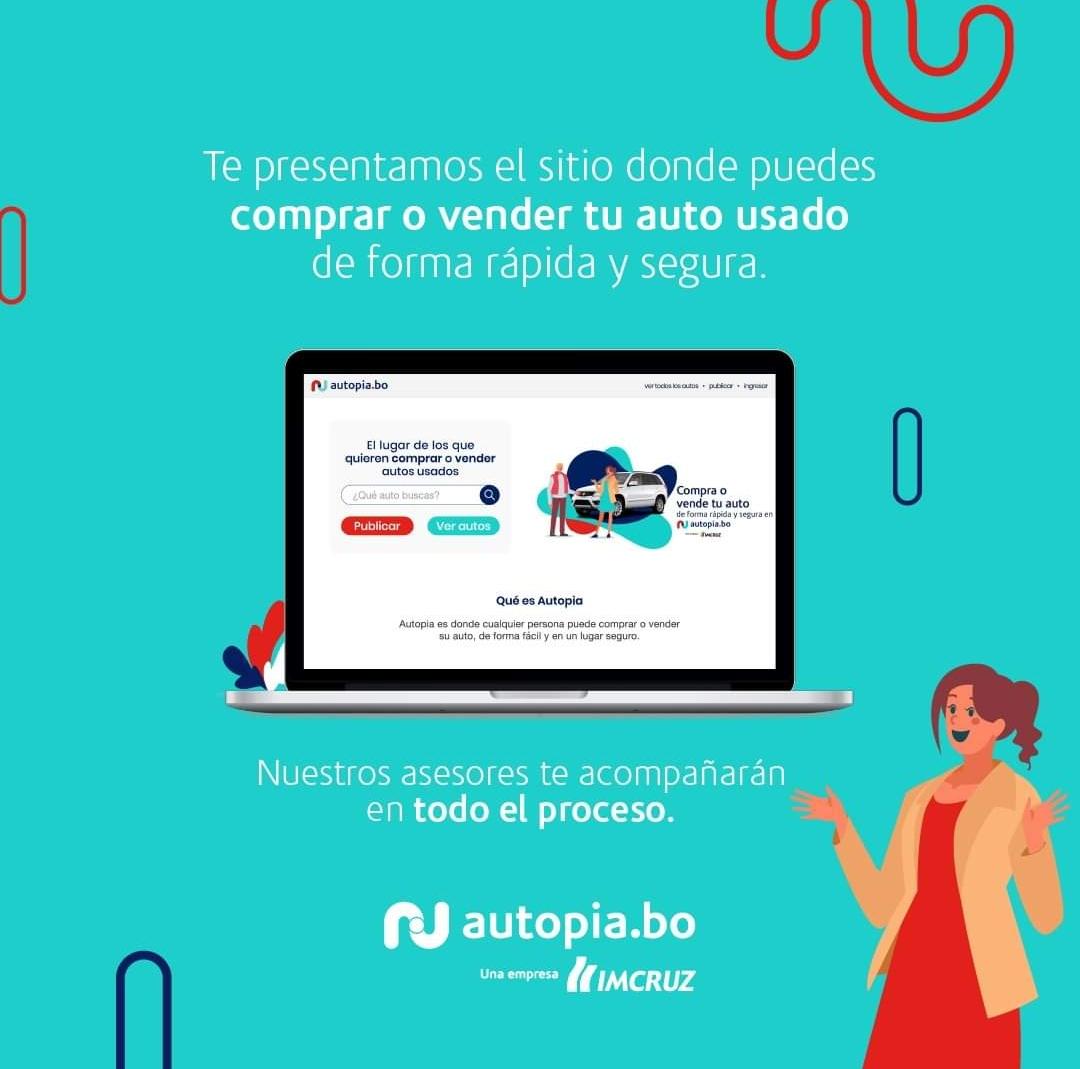 Imcruz lanza Autopia.bo, marketplace para la compra y venta de autos usados