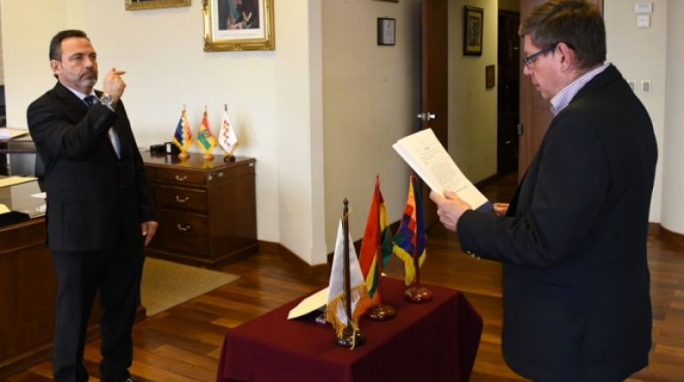Joaquín Aponte es posesionado como nuevo presidente de la Aduana Nacional