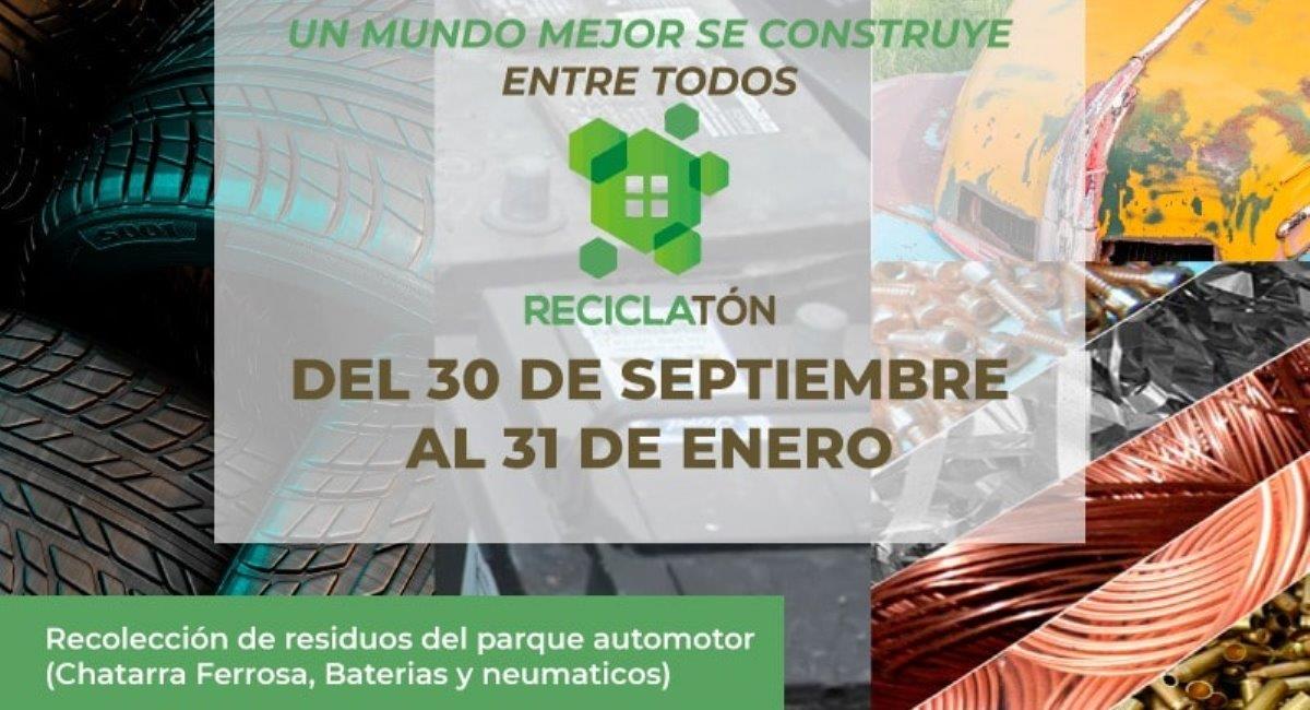 Lanzan la campaña «Reciclatón» para recolectar residuos del parque automotor