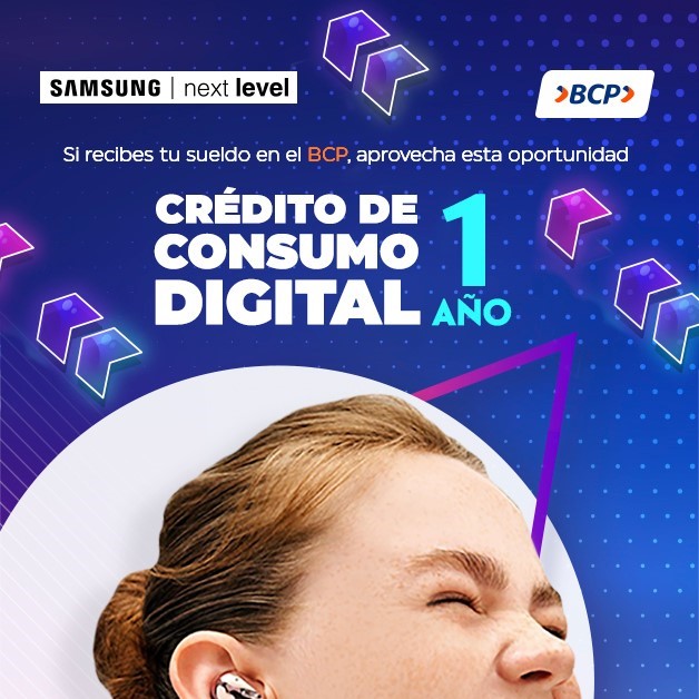 Alianza estratégica entre BCP y Next Level facilita el acceso a productos Samsung con créditos de consumo