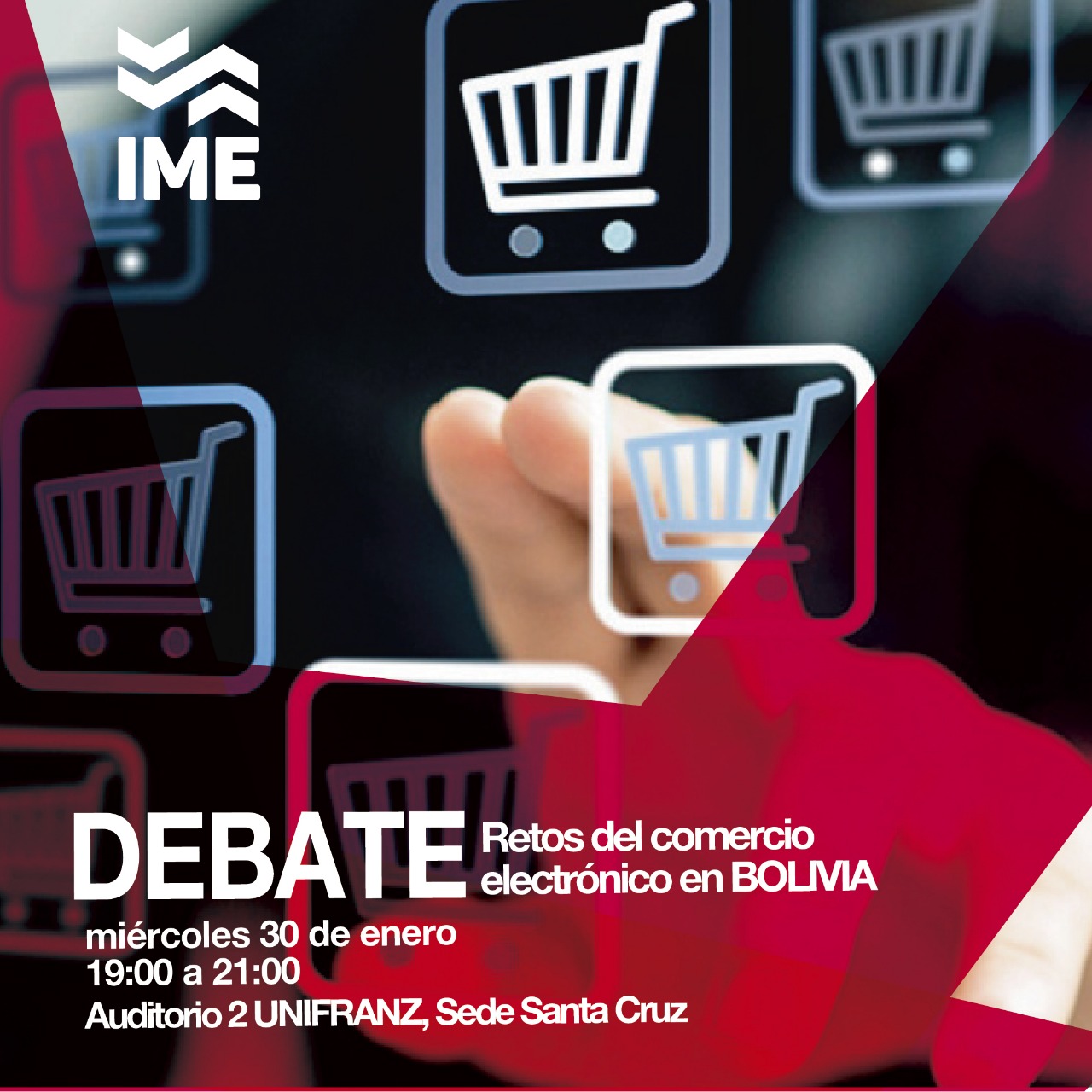 Foro Debate: retos del comercio electrónico en Bolivia en universidad privada UNIFRANZ