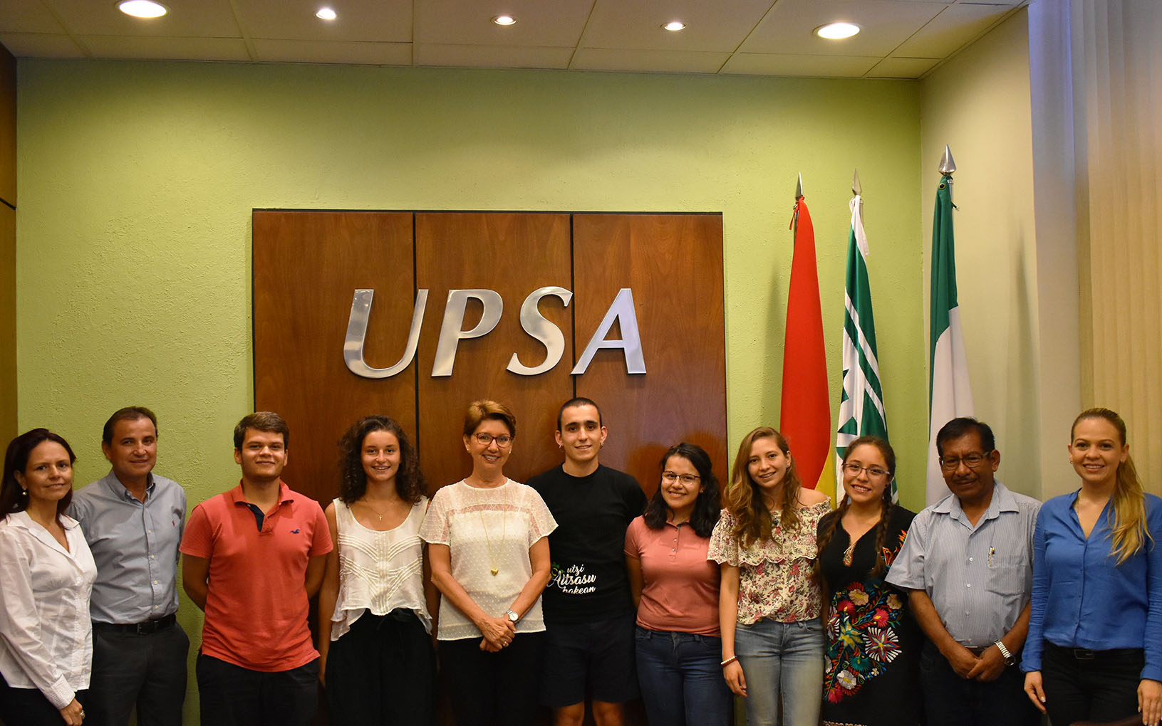 UPSA da bienvenida a estudiantes de intercambio