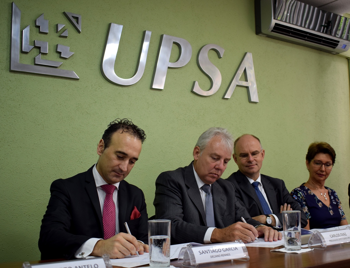 UPSA otorga Doble Titulación con la  Rennes School of Business de Francia