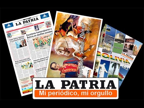 Premio Libertad para diario de Oruro La Patria por sus 100 años de vida institucional