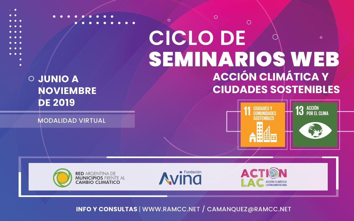 Ciclo de Seminarios Web: Acción Climática y Ciudades Sostenibles