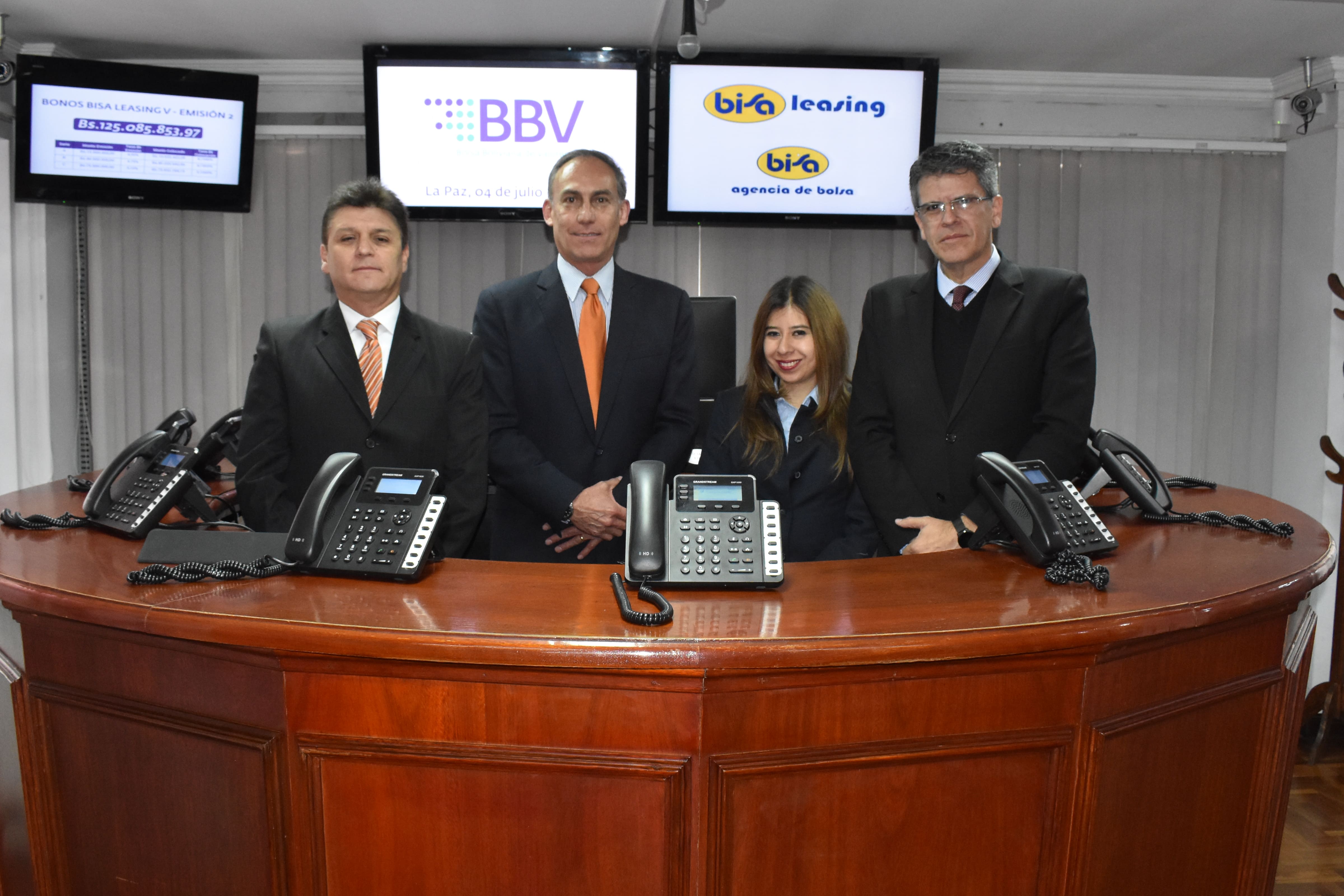 BISA LEASING S.A. recibe financiamiento por 125 millones de bolivianos a través de la Bolsa Boliviana de Valores