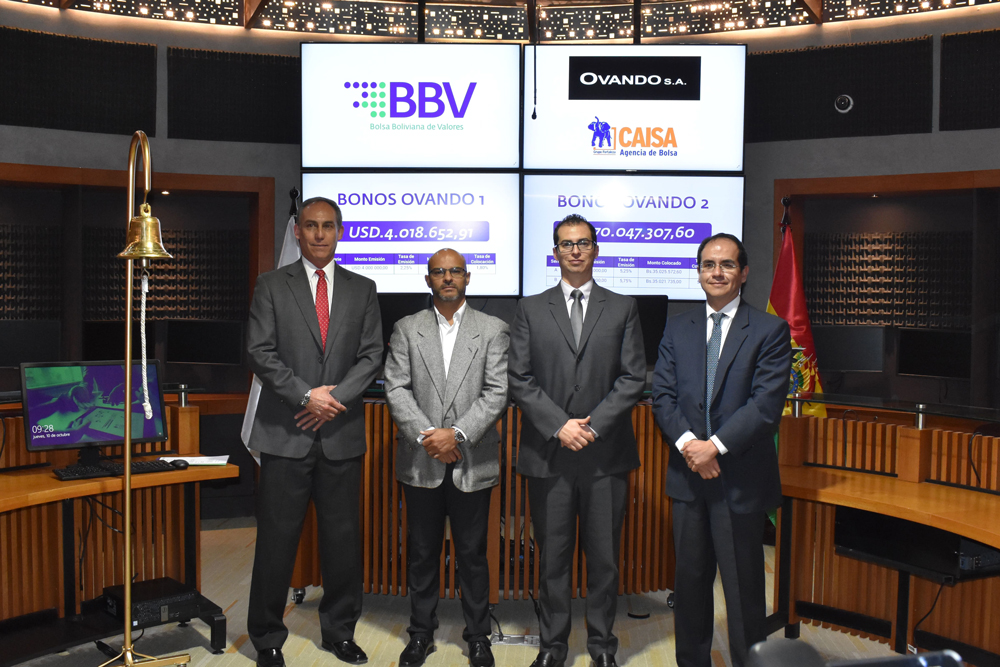 OVANDO S.A. recibe financiamiento por Bs. 98 millones a través de la Bolsa Boliviana de Valores