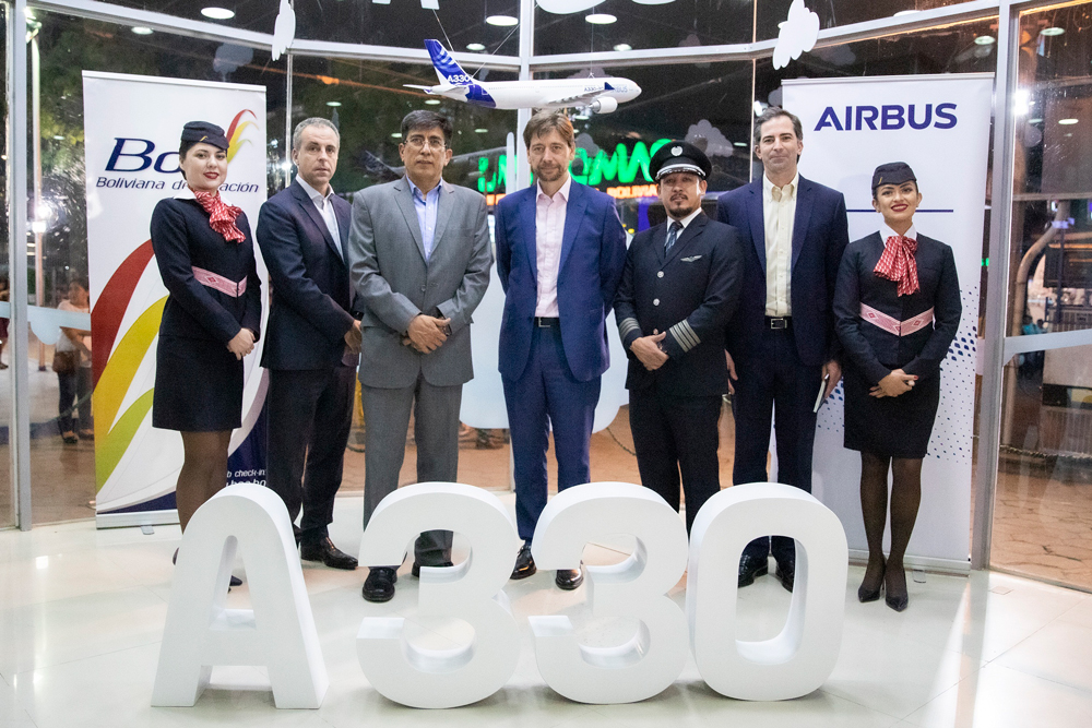 Airbus y Boliviana de Aviación celebran la selección del A330 para la renovación de su flota de aviones de largo alcance
