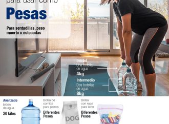 Un poco de creatividad para mantenerse en forma mientras están en casa