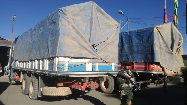 Escaneo aduanero detecta camión con artículos no declarados valuados en $us 114.000