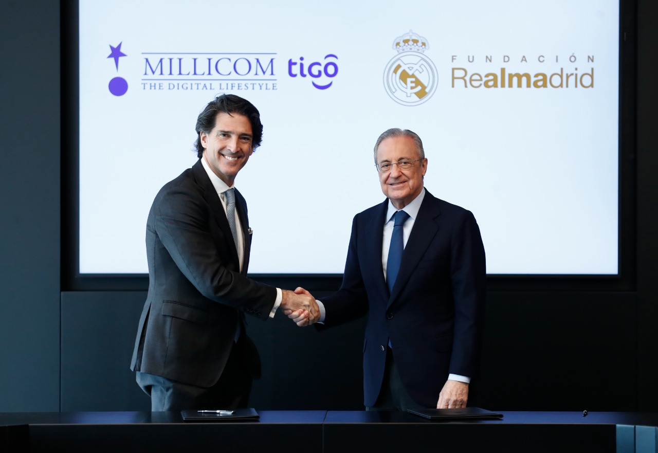 Alianza entre la Fundación Real Madrid y Millicom-TIGO para proyectos sociodeportivos en Latinoamérica.
