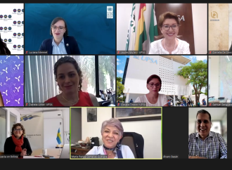 Lauren Müller de Pacheco, Rectora de la Universidad Privada de Santa Cruz de la Sierra (UPSA)- participó en Conversatorio sobre Desarrollo Sostenible con Sweden Alumni Network-Bolivia.