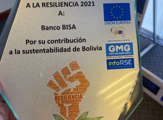 Banco BISA, premiado por su resiliencia durante la pandemia.