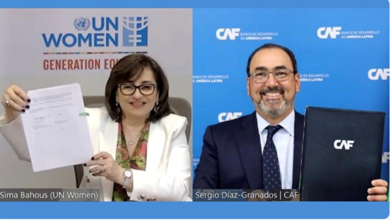 CAF y ONU Mujeres reafirman su compromiso con la igualdad de género y la protección de los derechos de mujeres y niñas.