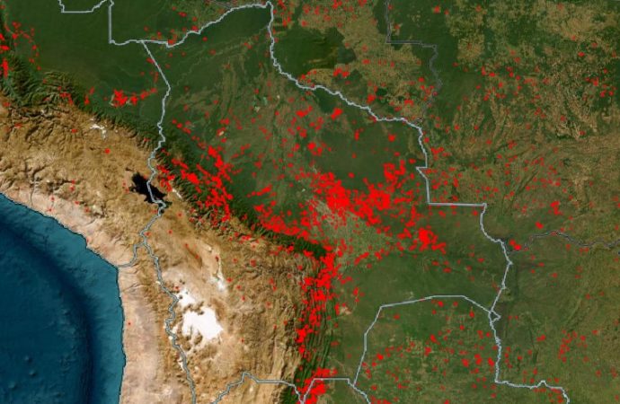 Disminuyen los incendios en Santa Cruz y otras regiones de Bolivia